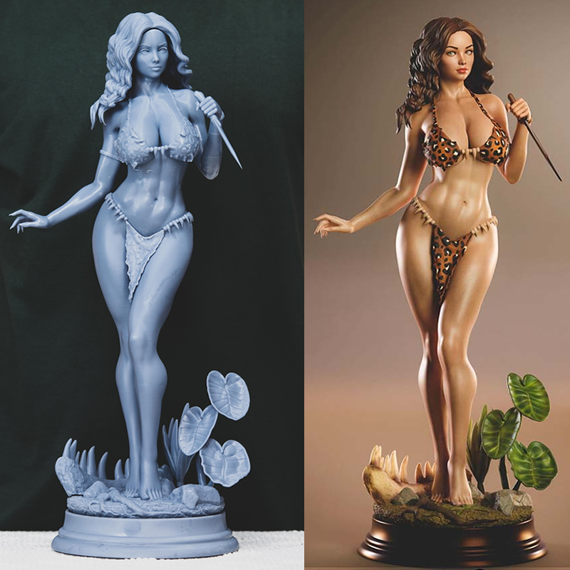 3D Printing Character - 3 Styles Origi Character 6083 Cavewoman