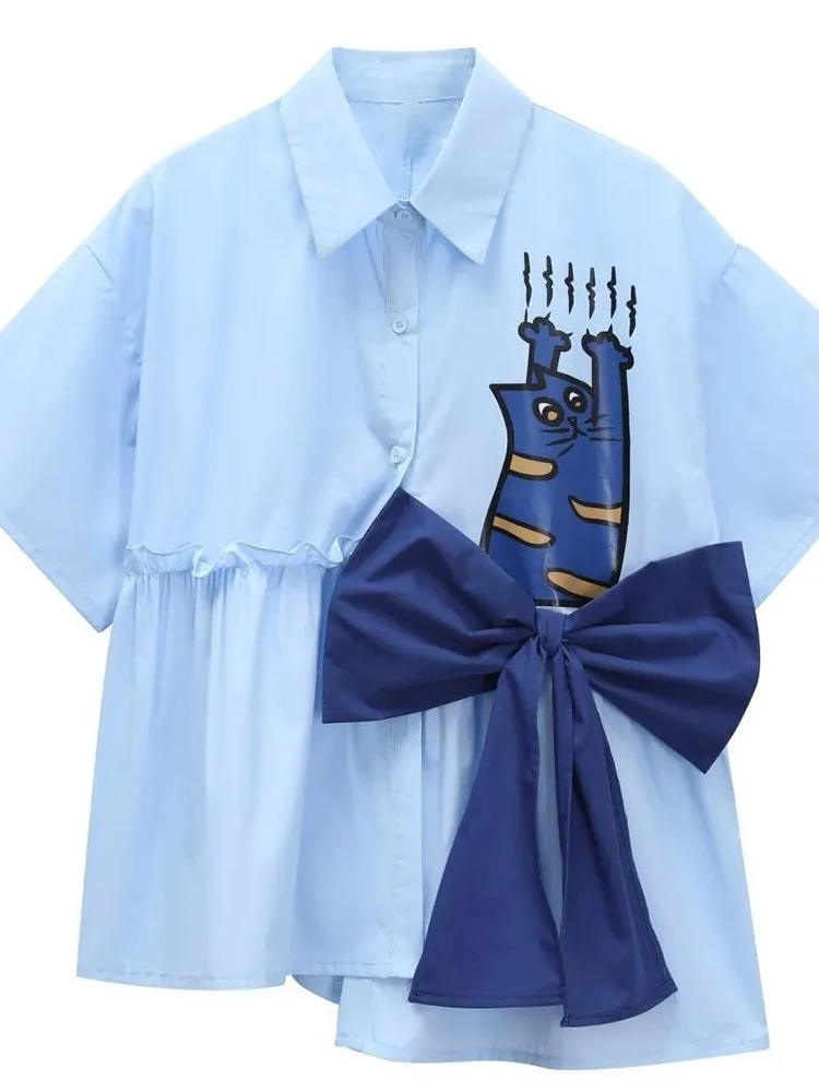 3D Printing Ideas - Zoki 3D Bow Cute Shirt Women