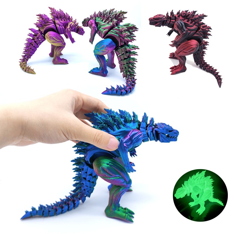 3D Printing Character - 3D Printing Muscle Dinosaur Action Figure
