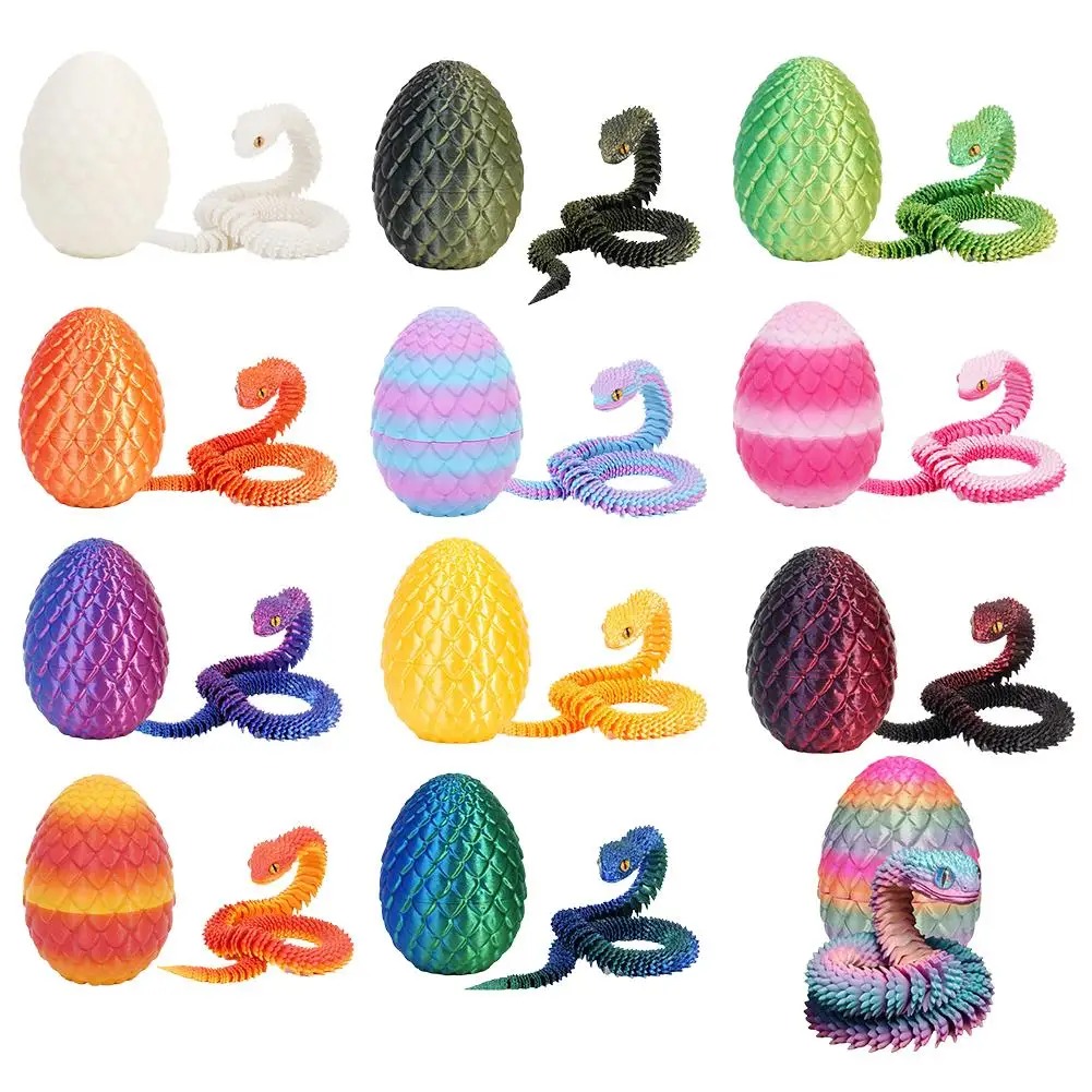 3D Printing Egg - 3D Printed Cool Snake Dragon Egg