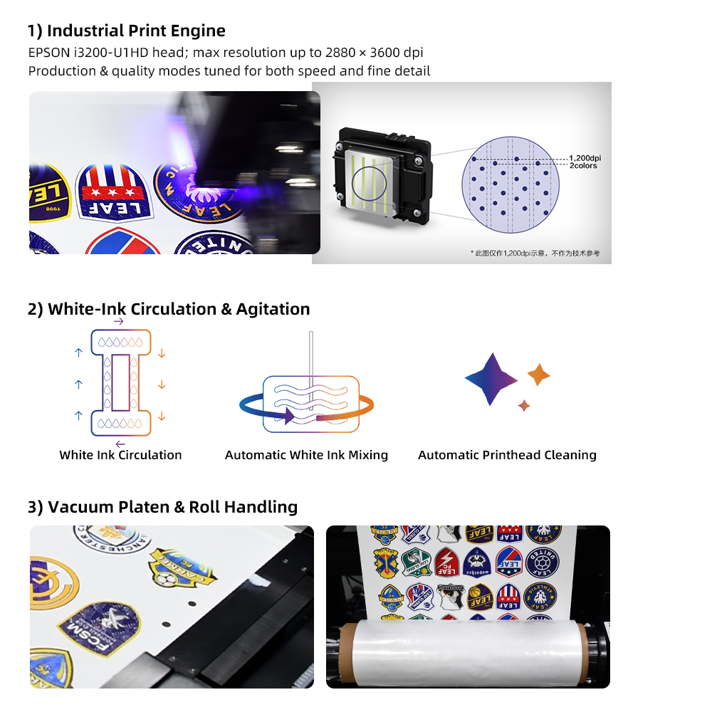 3D Printing Machine - LEAF UV DTF Label Printer I3200HD