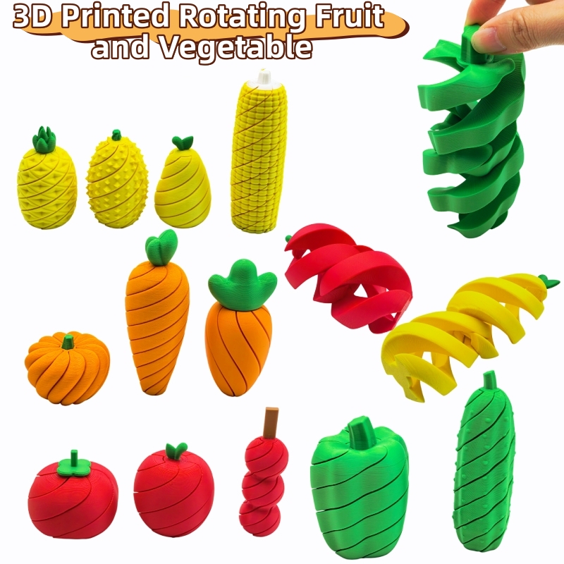 3D Printing Food - 3D Printed Fruit and Vegetable Stress