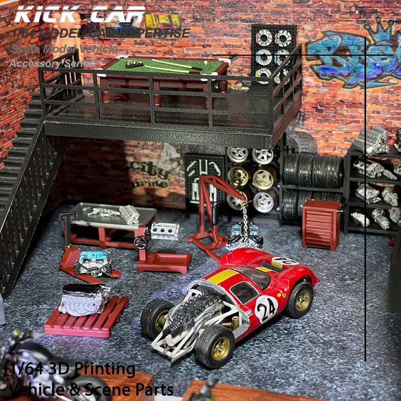 3D Printing Diecast Cars - Dayu 1/64 Model Car Diorama Resin