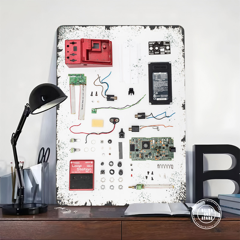 Red Loop Pedal Poster Retro 3D - 3D Printing Wall Loops recension och pris
