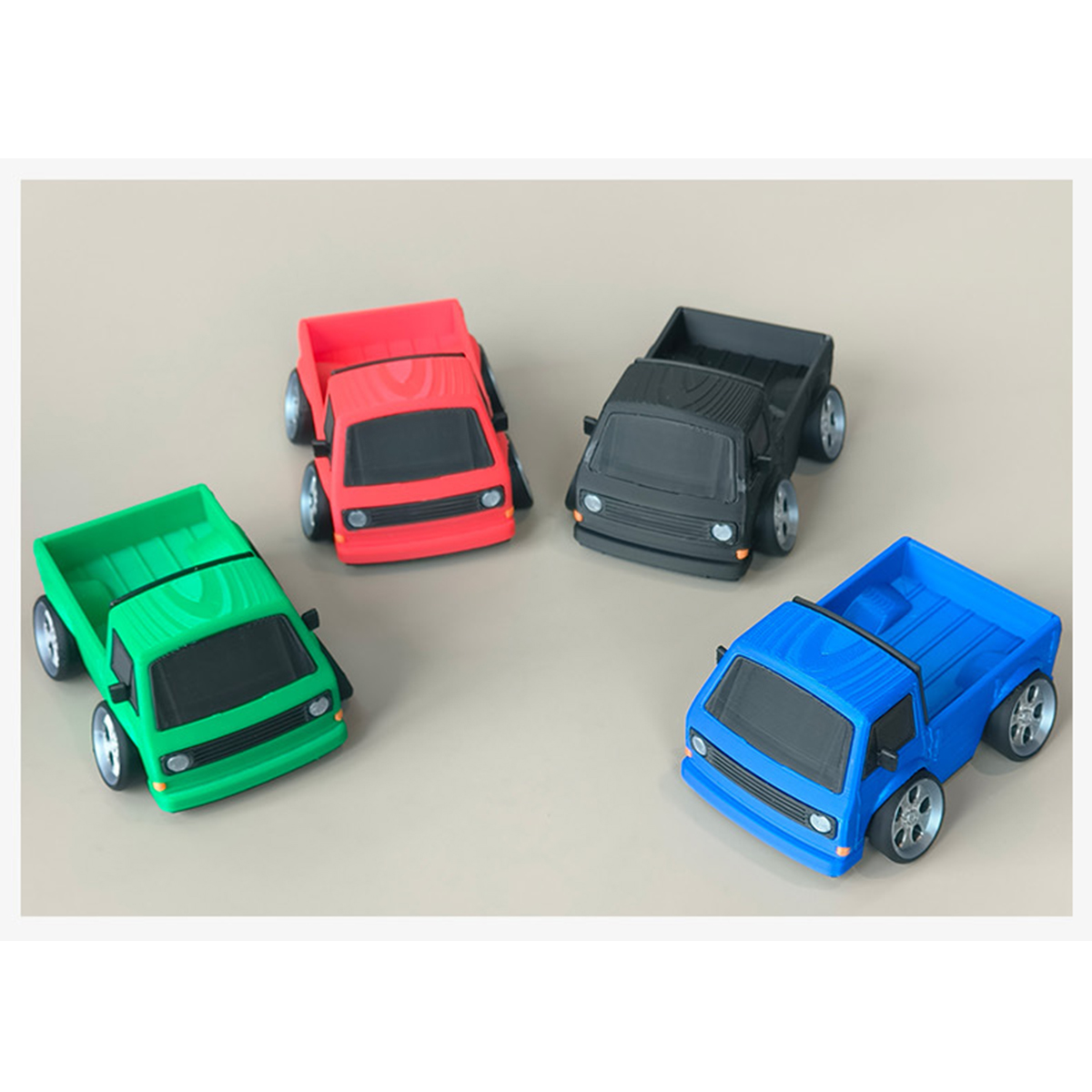 Retro T3 Pickup Truck 3D Print - 3D Printing Diecast Cars recension och pris