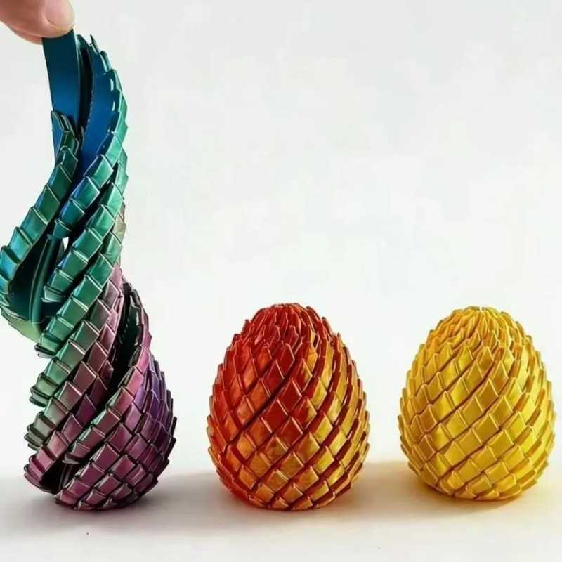 3D Printed Spiral Dragon Egg D - 3D Printing Egg recension och pris