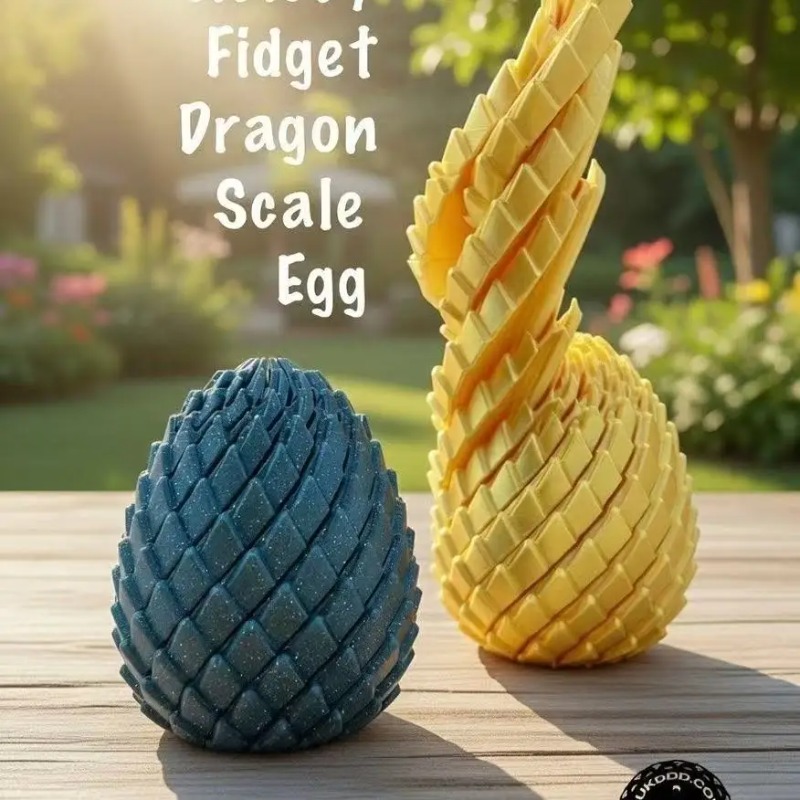 3D Printed Spiral Dragon Egg D - 3D Printing Egg recension och pris
