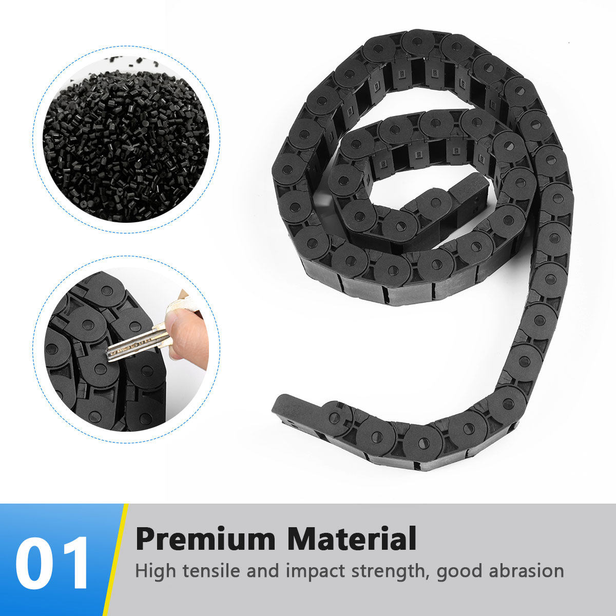 1M Black Plastic Cable Carrier - 3D Printing Machine recension och pris