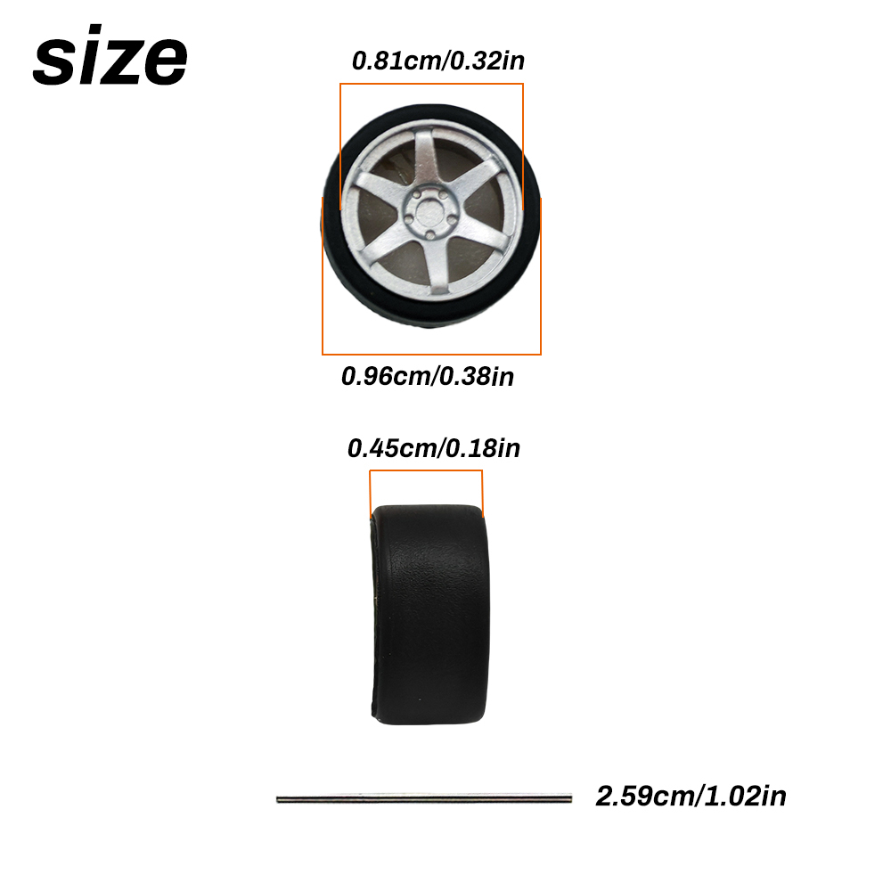 1:64 Scale Model Car Wheels Ri - 3D Printing Diecast Cars recension och pris