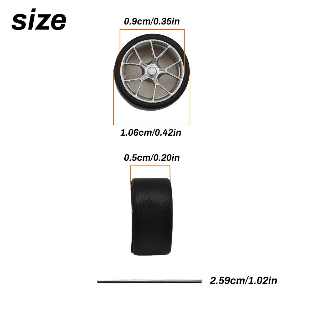 1:64 Scale Model Car Wheels Ri - 3D Printing Diecast Cars recension och pris