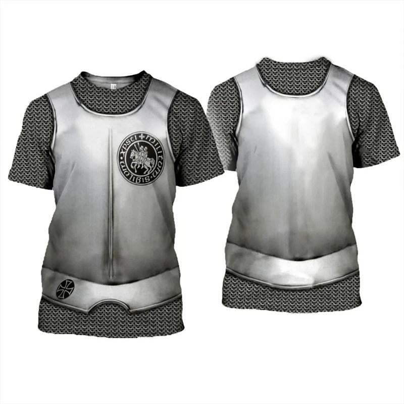 Knights Templar Graphic T-shir - 3D Printing Knight Armor recension och pris