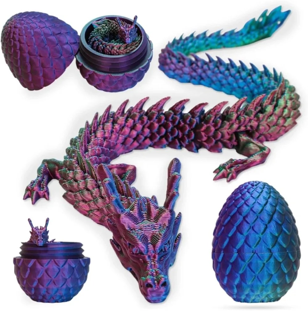 3D Mini Chinese Dragon Surpris - 3D Printing Egg recension och pris