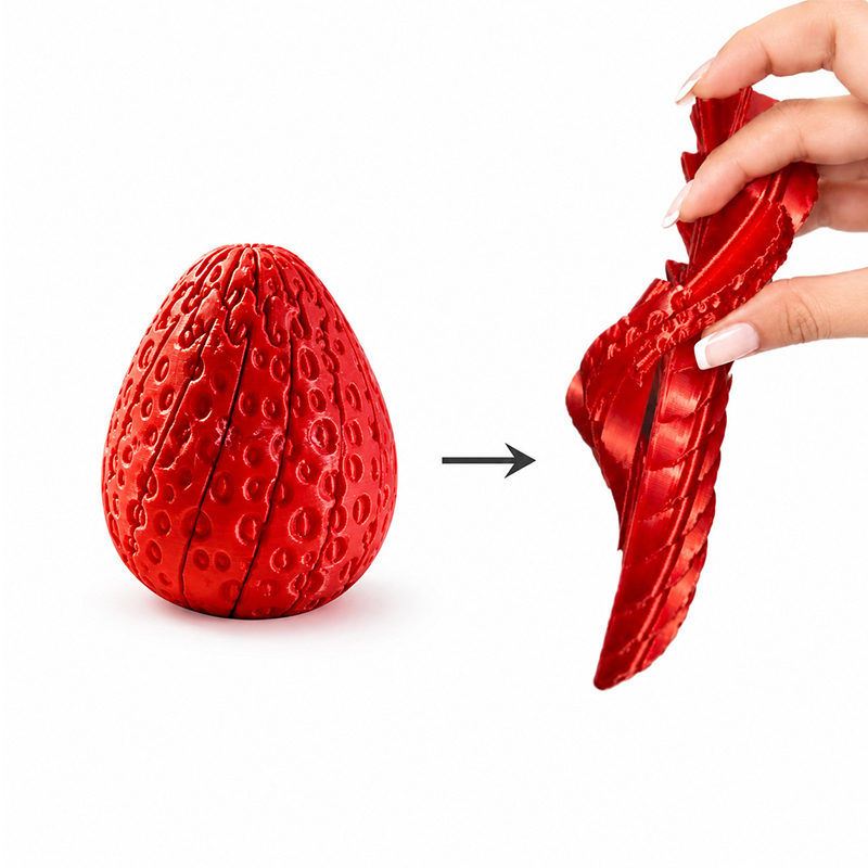 Twisted Strawberry Egg 3d Prin - 3D Printing Egg recension och pris
