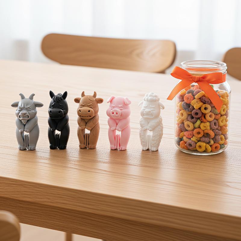 Farm Animal Bag Clips 3D Print - 3D Printing Food recension och pris
