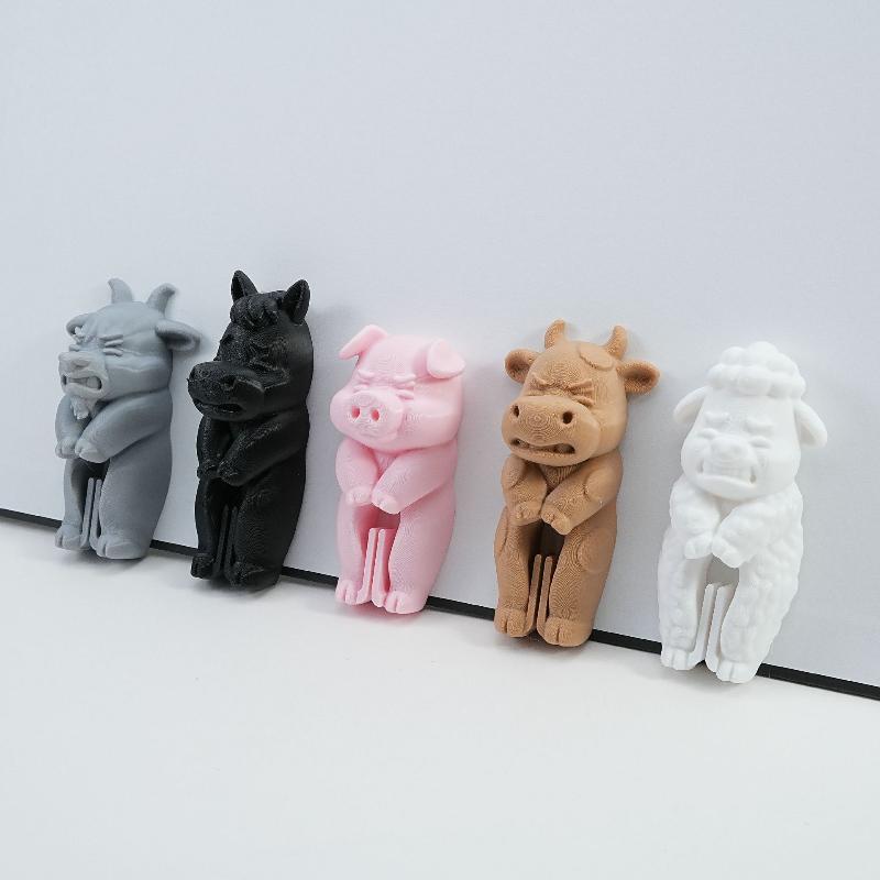 Farm Animal Bag Clips 3D Print - 3D Printing Food recension och pris