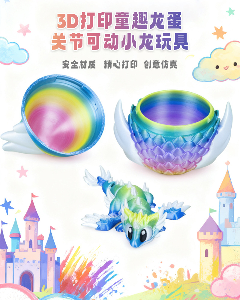 Gradient 3D Printed Dragon Egg - 3D Printing Egg recension och pris