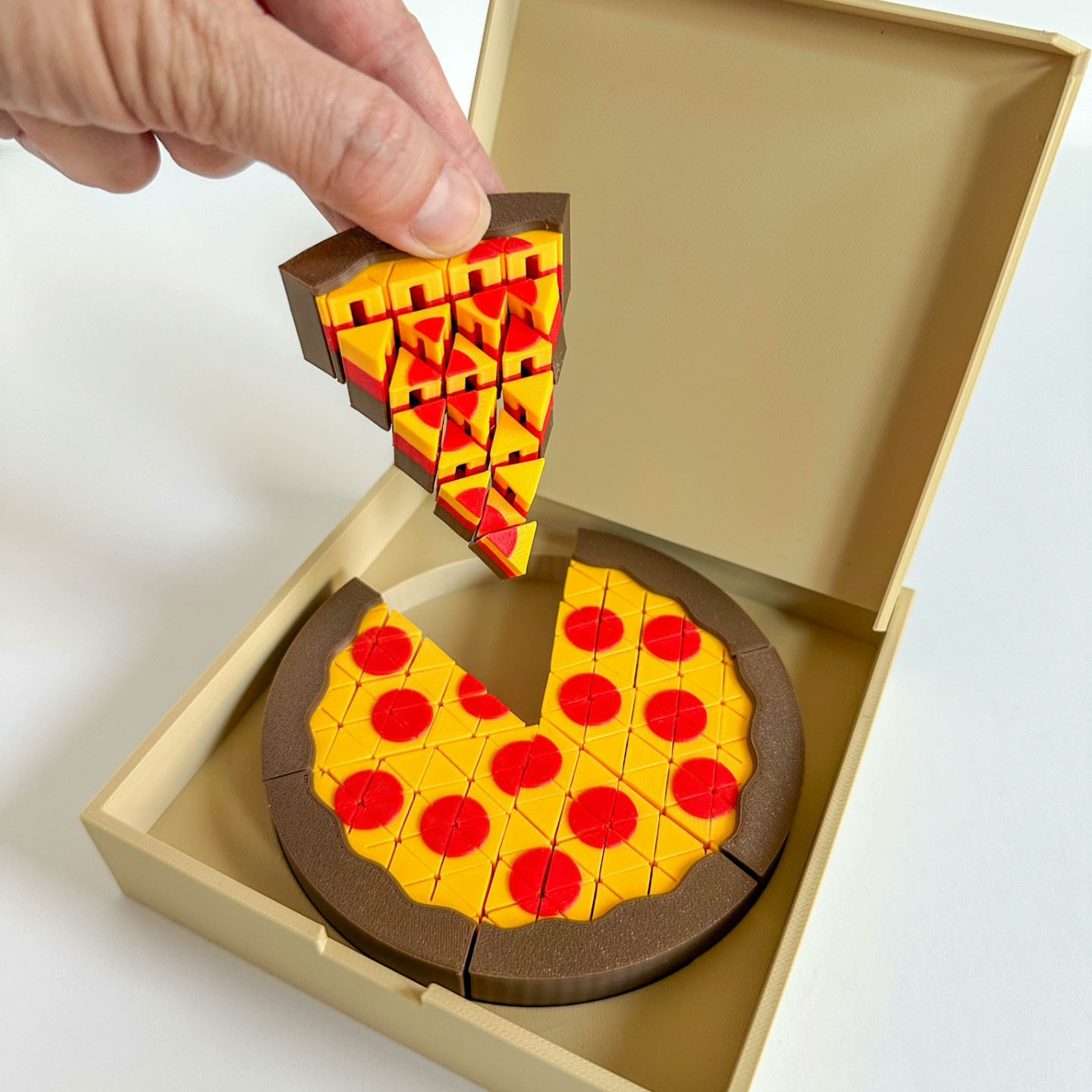 3D Printed Mini Pizza sculptur - 3D Printing Food recension och pris