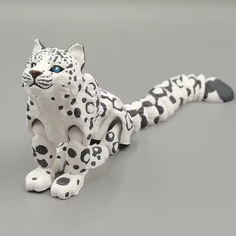 3D Printed Snow Leopard Model  - 3D Printing Food recension och pris