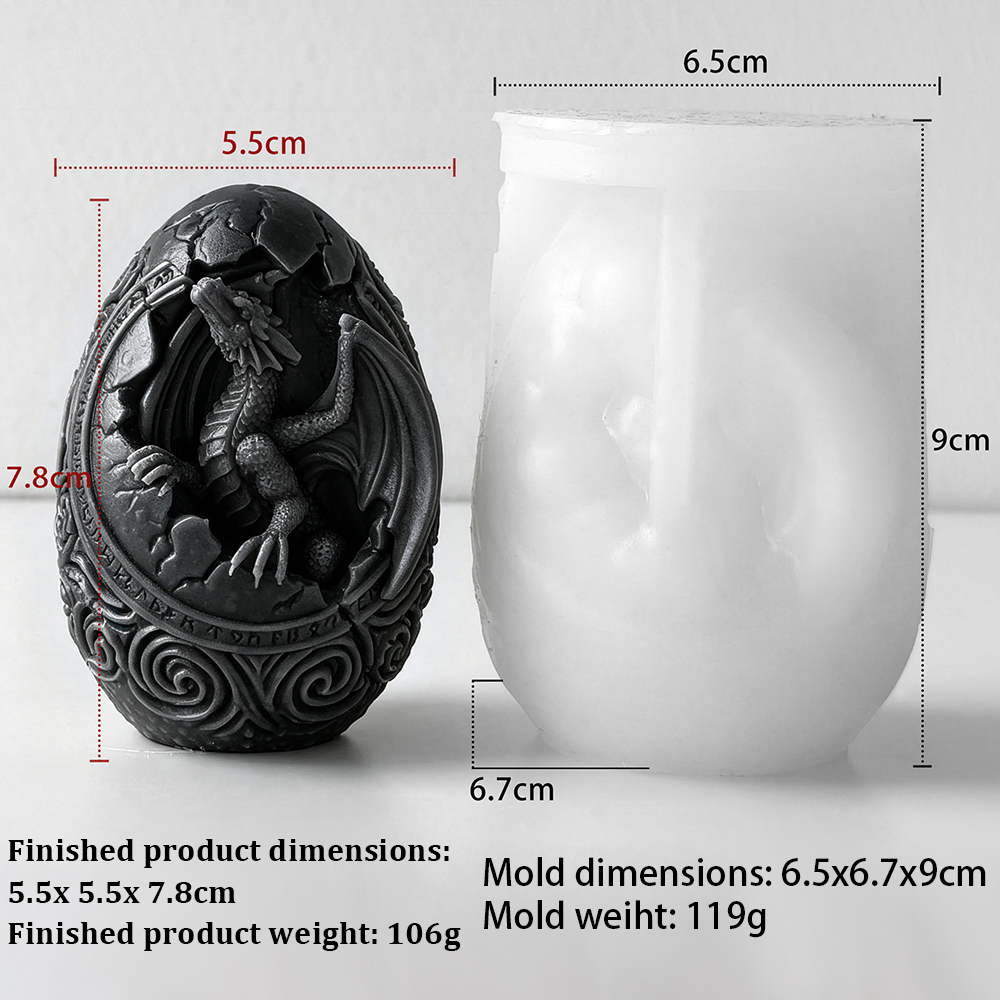 3D DIY Dinosaur Egg Candle Mol - 3D Printing Egg recension och pris