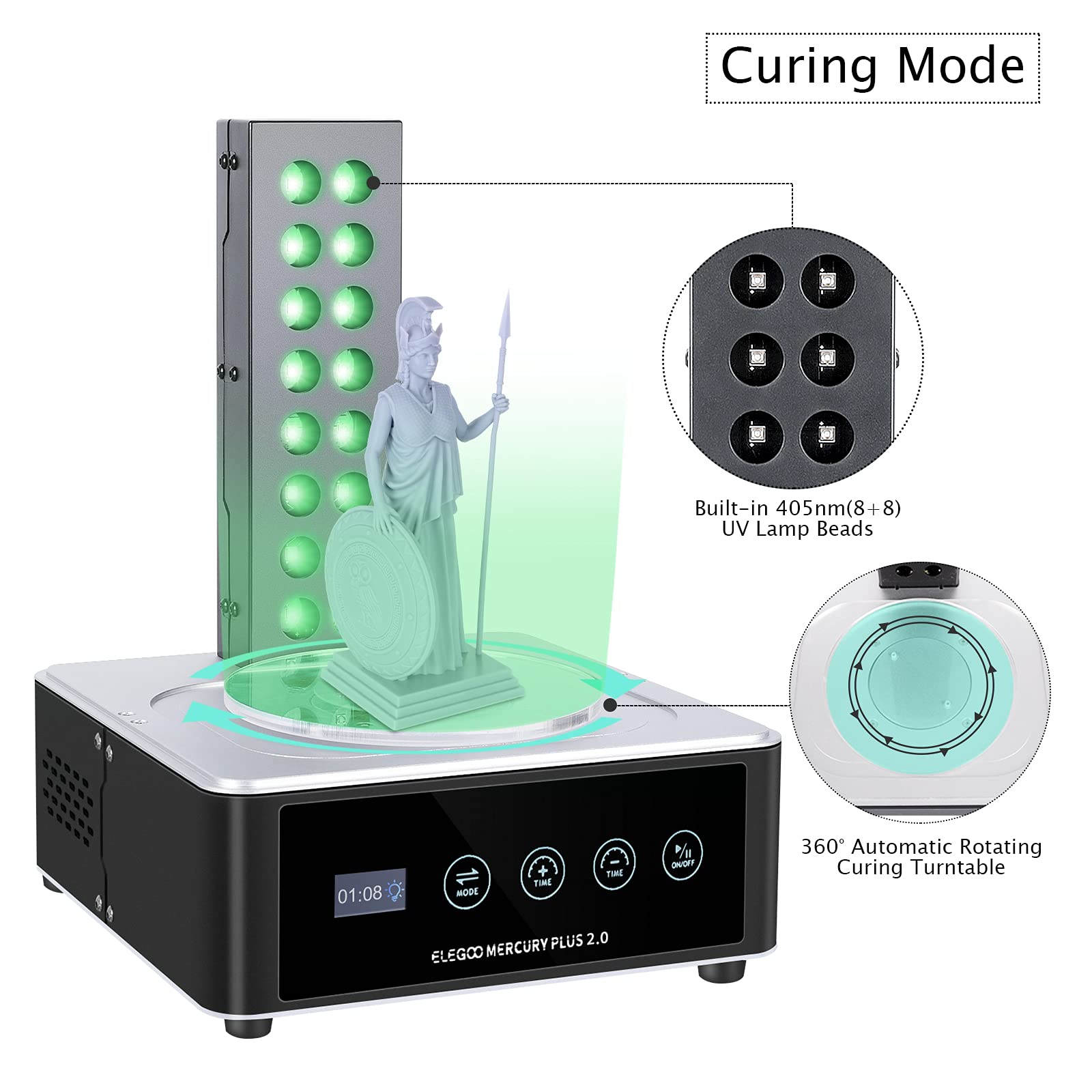 ELEGOO   Plus 2.0 Wash and Cur - 3D Printing Machine recension och pris