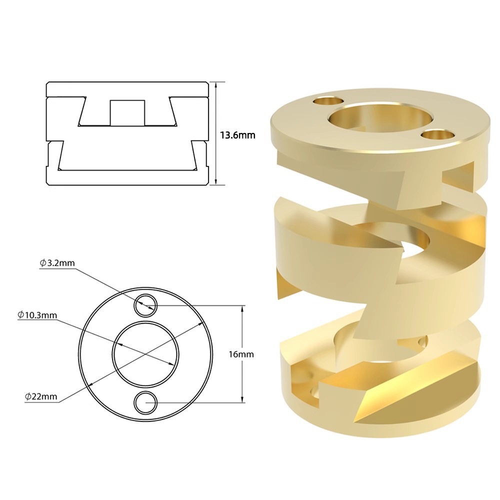 3D Printer Accessories T8 Z-ax - Z Axis Stabilizer 3D recension och pris