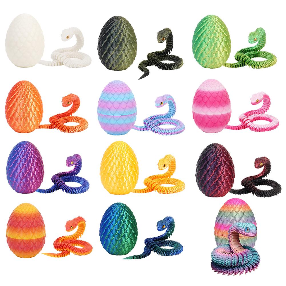 3D Printed Cool Snake Dragon E - 3D Printing Egg recension och pris