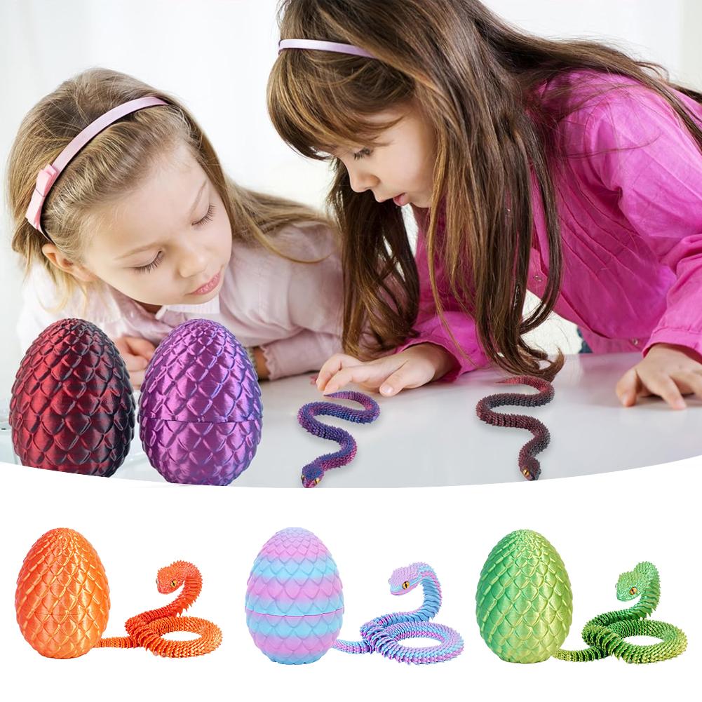 3D Printed Cool Snake Dragon E - 3D Printing Egg recension och pris