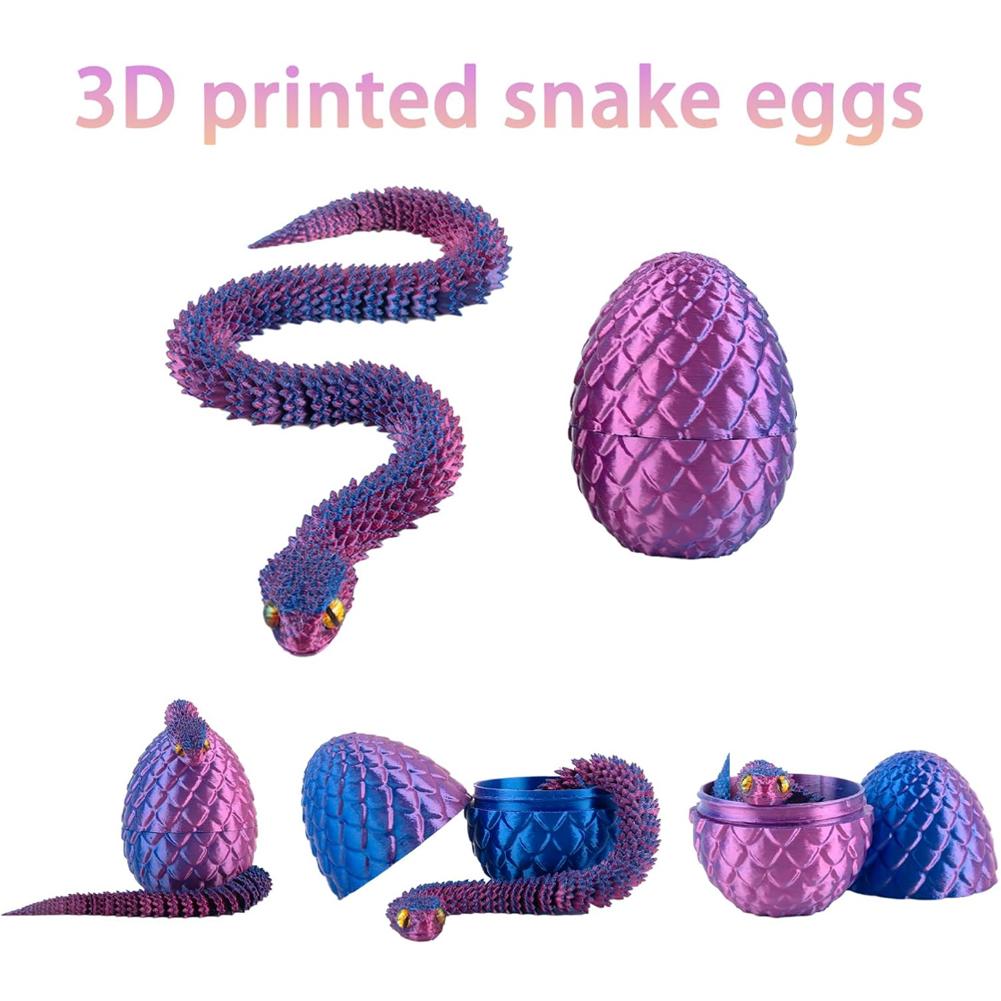 3D Printed Cool Snake Dragon E - 3D Printing Egg recension och pris
