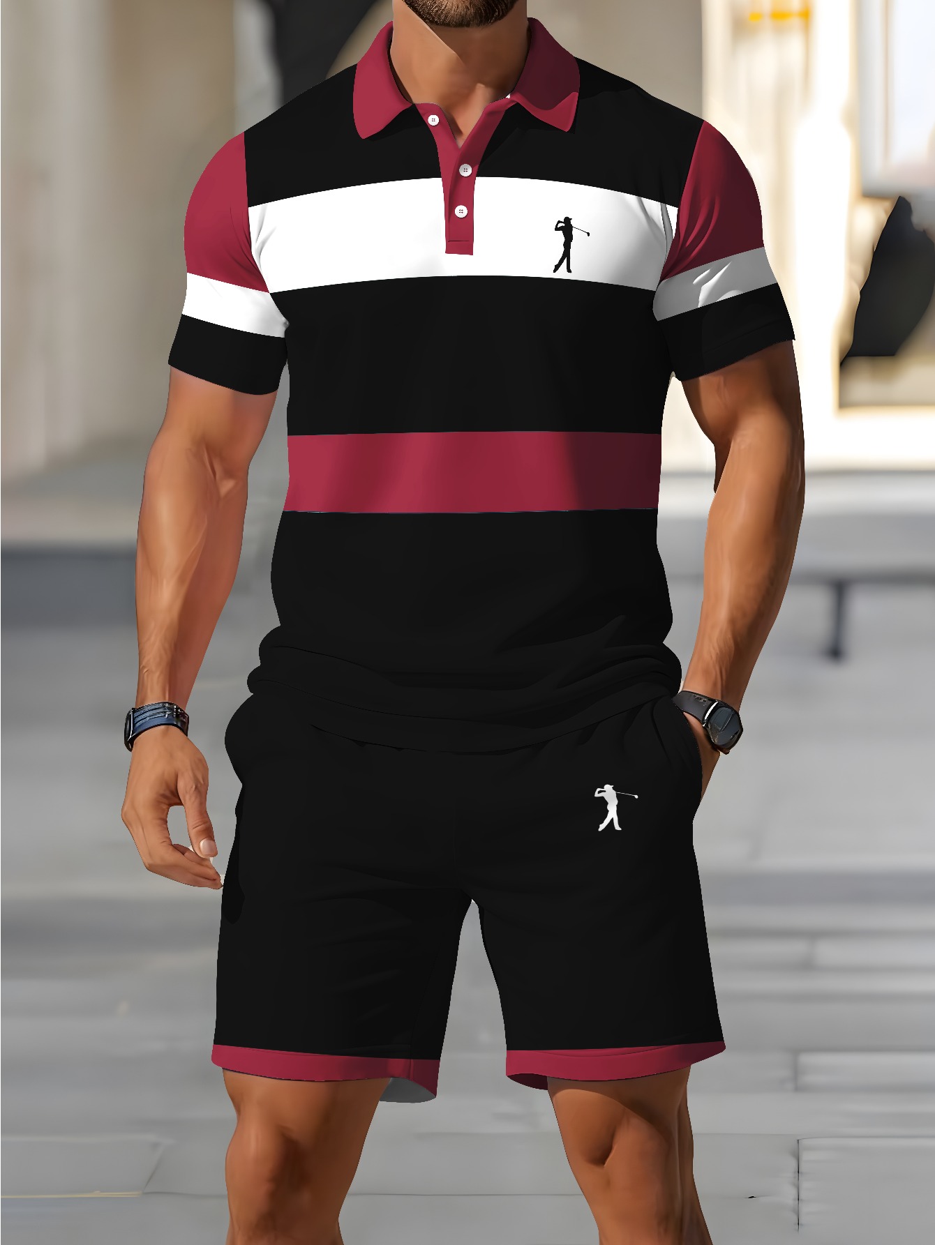 2026 Summer Men's Polo Shirt S - 3D Printing Design recension och pris