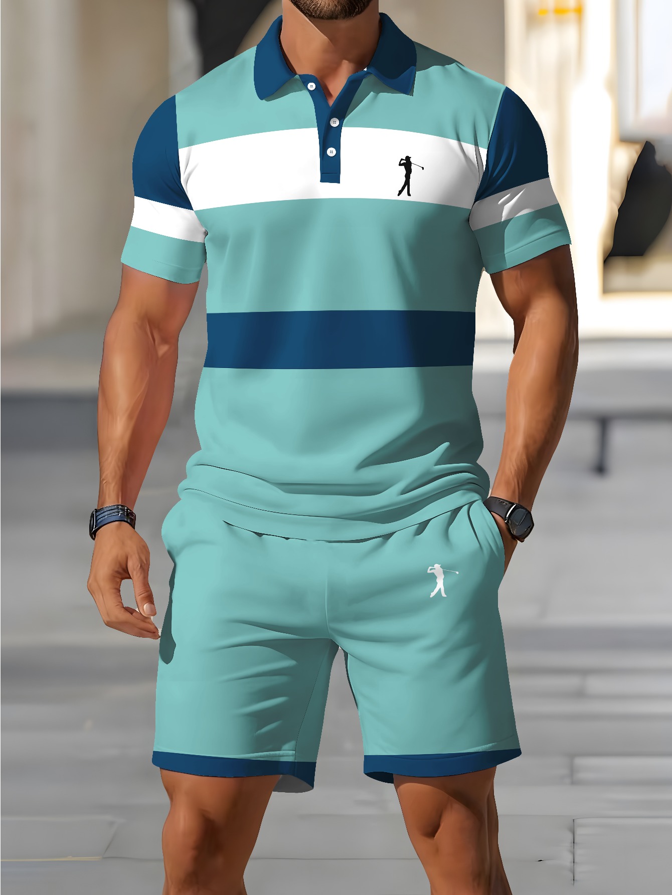 2026 Summer Men's Polo Shirt S - 3D Printing Design recension och pris