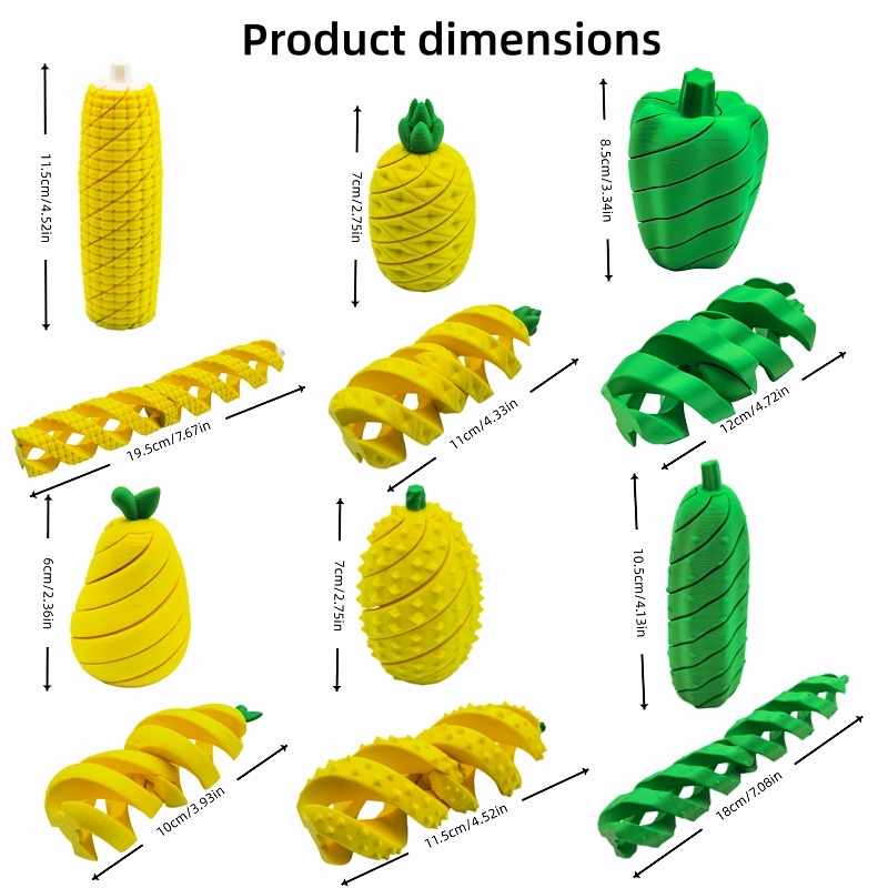 3D Printed Fruit and Vegetable - 3D Printing Food recension och pris