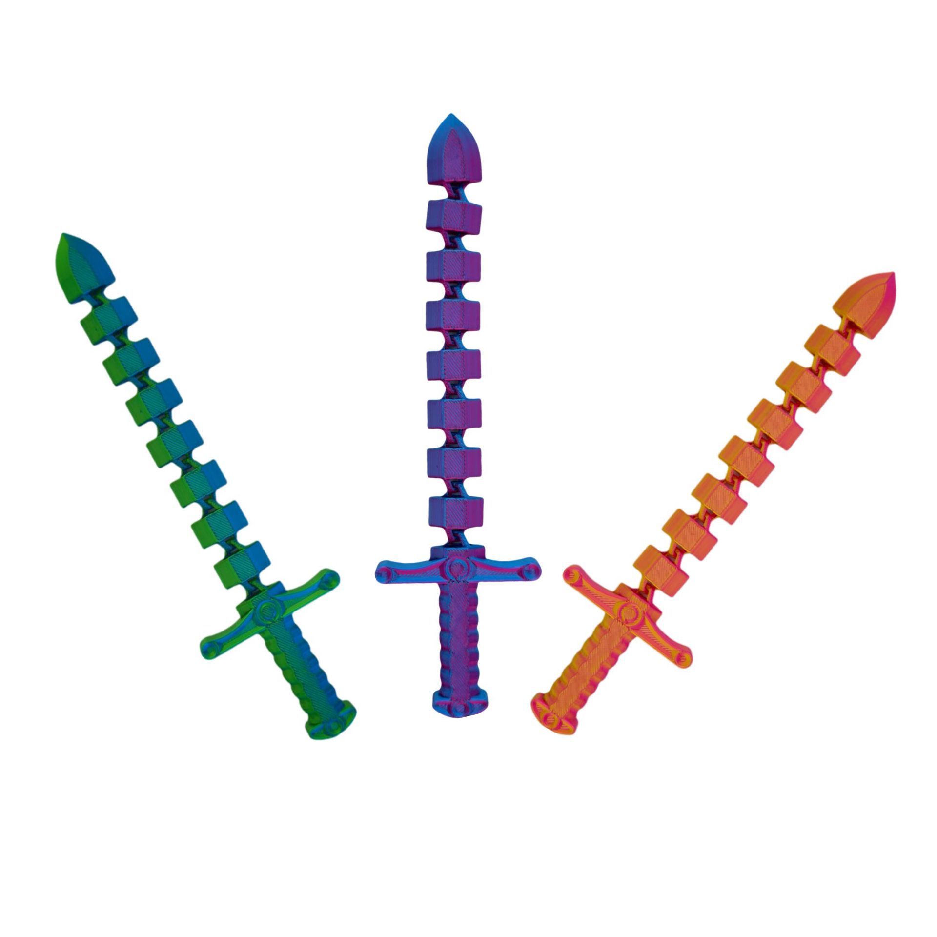 New 3D Printed Sword Movable J - 3D Printing Food recension och pris