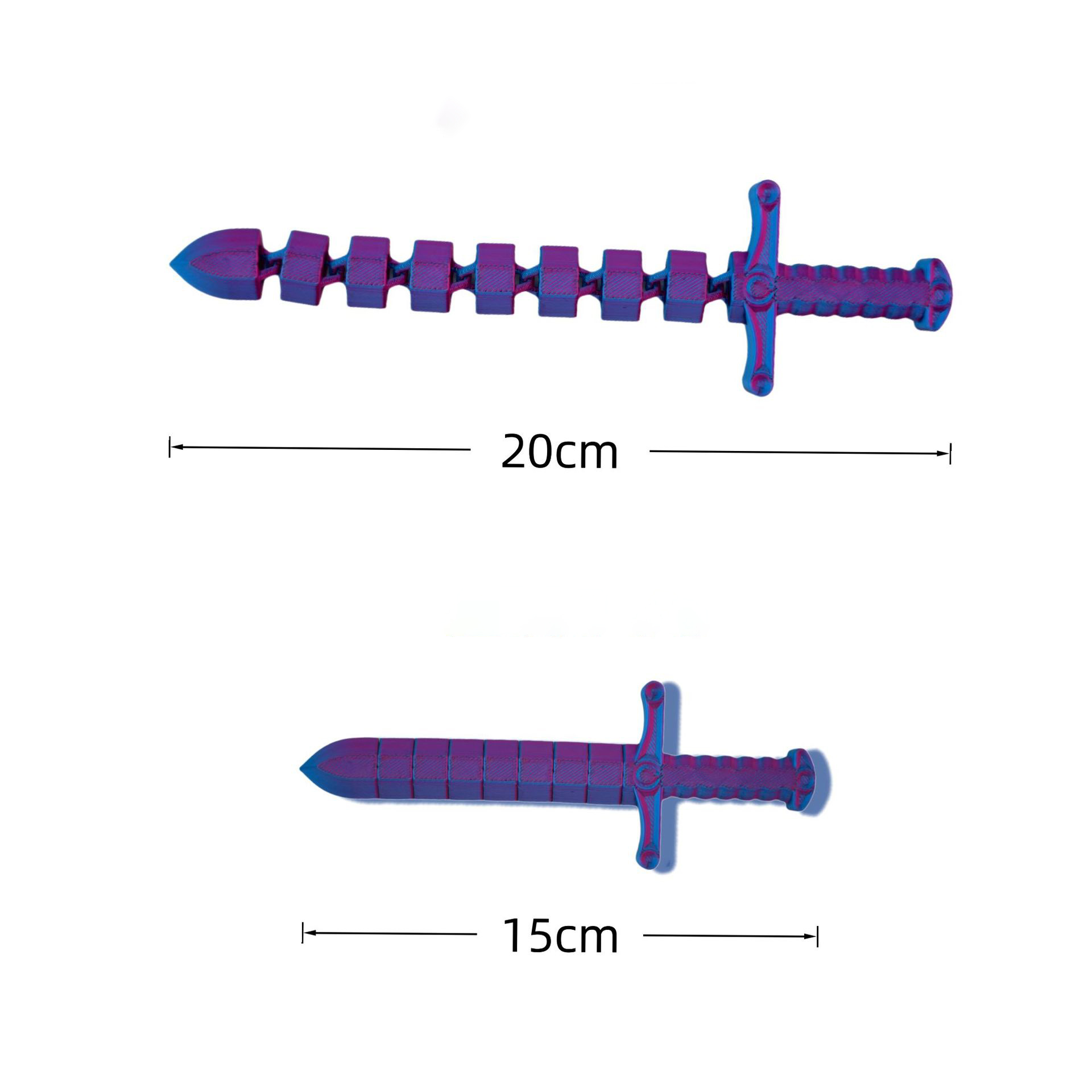 New 3D Printed Sword Movable J - 3D Printing Food recension och pris
